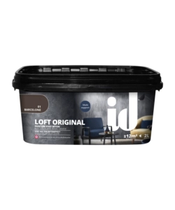 VERNICE PITTURA DECORATIVA LOFT ORIGINAL EFFETTO CEMENTO, COLORE MARRONE- 2 LT