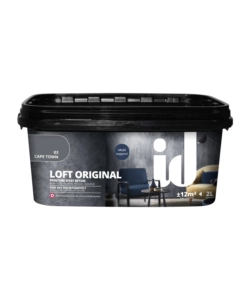 VERNICE PITTURA DECORATIVA LOFT ORIGINAL EFFETTO CEMENTO, COLORE GRIGIO - 2 LT