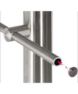 TAPPO DI CHIUSURA PER TONDINI IN ACCIAIO INOX - CONFEZIONE 9 PEZZI
