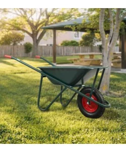CARRIOLA DA GIARDINO EUROGARDEN IN ACCIAIO ZINCATO CON VASCA DA 75 LITRI