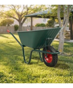 CARRIOLA DA GIARDINO EUROGARDEN CON VASCA IN PVC DA 100 LITRI E TELAIO IN ACCIAIO