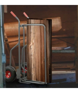 CARRELLO PORTA LEGNA CON RUOTE GONFIABILI E CAPACITÀ 250 KG
