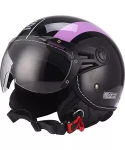CASCO MOTO SPARCO "SP501" NERO/VIOLA, TG L