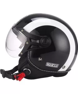 CASCO MOTO SPARCO "SP501" NERO/BIANCO, TG XL