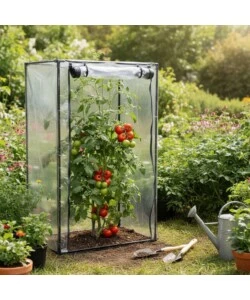 SERRA PER POMODORI EUROGARDEN "LINDA" CON STRUTTURA IN ACCIAIO E TELO IN PVC 100X50X150 CM