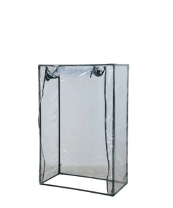 SERRA PER POMODORI "LINDA" CON STRUTTURA IN ACCIAIO E TELO IN PVC, 100X50X150 CM