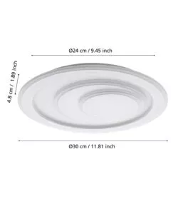 PLAFONIERA LED DA INTERNO EGLO "PALAGIANO" BIANCO 4000K 30CM