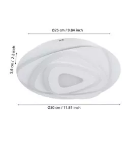 PLAFONIERA LED DA ESTERNO EGLO "PALAGIANO" BIANCO 4000K