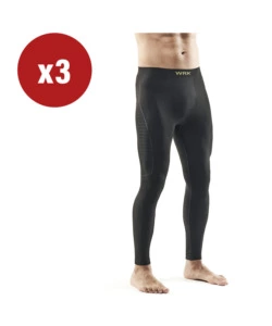 3 PEZZI LEGGINS TECNICO "WRK303" NERO, TG XXL - WRK