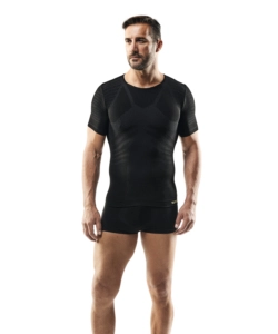 1 PEZZO T-SHIRT UOMO TECNICA "WRK301" COLORE NERO, TG XXL - WRK