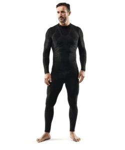 1 PEZZO MAGLIA TECNICA "WRK302" NERA CON COLLO A LUPETTO, TG XXL - WRK