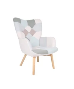POLTRONA BELLAHOME "PATCH" CON BRACCIOLI MULTICOLORE 68X76X98 CM