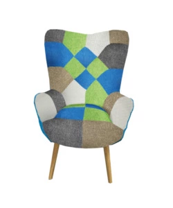 POLTRONA BELLAHOME "PATCH" CON BRACCIOLI, 68X76X98 CM