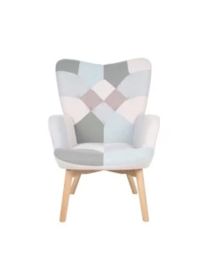 POLTRONA BELLAHOME "PATCH" CON BRACCIOLI MULTICOLORE 68X76X98 CM