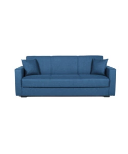DIVANO LETTO "AFRODITE" 3 POSTI IN TESSUTO BLU 212X80X87 CM