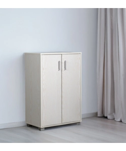 ARMADIO MULTIFUNZIONE BELLAHOME IN LAMINATO BIANCO VENATO BASSO 60X35X90 CM