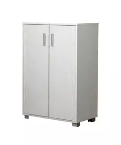 ARMADIO MULTIFUNZIONE BELLAHOME IN LAMINATO BIANCO VENATO BASSO 60X35X90 CM