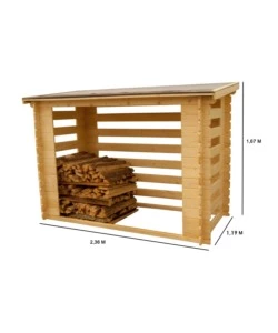 LEGNAIA IN LEGNO PER LEGNA DA ARDERE 236X119X167 CM