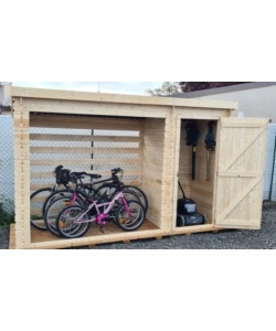 LEGNAIA ARMADIO DA ESTERNO MULTIUSO IN LEGNO MASSELLO 329X122X195 CM