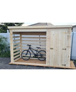 LEGNAIA ARMADIO DA ESTERNO MULTIUSO IN LEGNO MASSELLO 329X122X195 CM