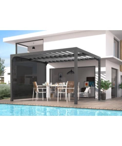 TENDA ACCESSORIA CON BINARIO PER PERGOLA BIOCLIMATICA DA ESTERNO "PER2430BI" E "PER3630BI", 280X220 CM
