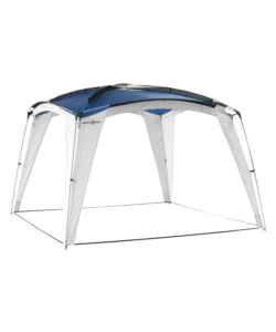 GAZEBO DA CAMPEGGIO BRUNNER "MEDUSA II" IN ACCIAIO E FIBERGLASS BLU 3X3 M