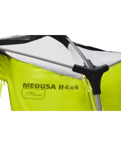 GAZEBO DA CAMPEGGIO BRUNNER "MEDUSA II" IN ACCIAIO E FIBERGLASS VERDE 3X3 M