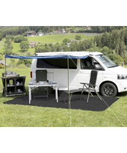 STUOIA DA CAMPEGGIO BRUNNER "BALMAT" NERO E BIANCO  250X500 CM