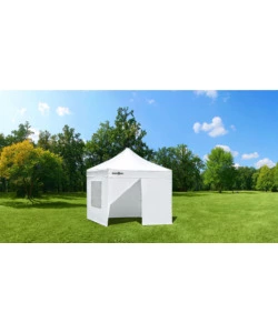 SET 4 PARETI LATERALI PER GAZEBO DA CAMPEGGIO "ZEBO ENJOY 2.0 E ZEBÒ ENJOY PRO BIANCO" IN POLIESTERE BIANCO 3X6 M