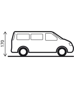TENDA DA CAMPEGGIO PER VAN POSTERIORE BRUNNER "PILOTE CADDY 4" 135X135X170/200 CM