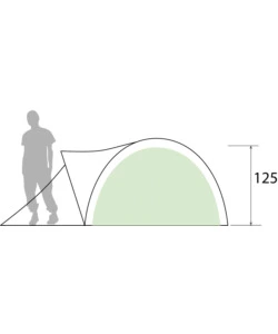 TENDA DA CAMPEGGIO BRUNNER "GLOBO 3" 210x205x125 CM