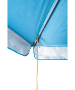 OMBRELLONE DA SPIAGGIA BRUNNER "SOLADO" IN ALLUMINIO E POLIESTERE AZZURRO DIAMETRO 200 CM