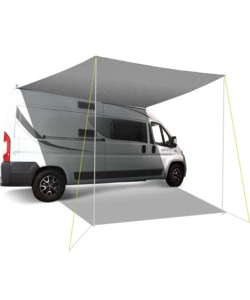 TENDALINO PARASOLE QUADRATA PER VEICOLI BRUNNER "DEFLECTOR QDR" IN POLIETILENE, 360X360 CM.