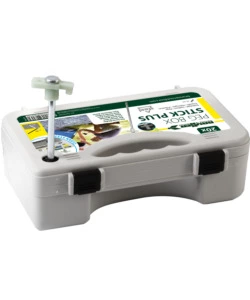 SET PICCHETTI ROTONDI PER TENDA DA CAMPEGGIO BRUNNER "PEG BOX STICK PLUS 23" IN ACCIAIO ZINCATO E GANCIO IN PLASTICA 23 CM X Ø 8 MM