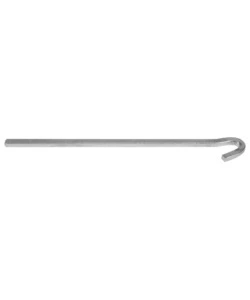 SET PICCHETTI QUADRATI PER TENDA DA CAMPEGGIO BRUNNER "PEG BOX SQUARE 22" IN ACCIAIO ZINCATO 22 CM X Ø 8 MM