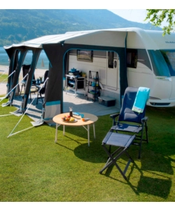 SEDIA DA CAMPEGGIO RECLINABILE BRUNNER "REBEL PRO MEDIUM"  IN ALLUMINIO E 3DURAFEEL BLU 48X46X123 CM