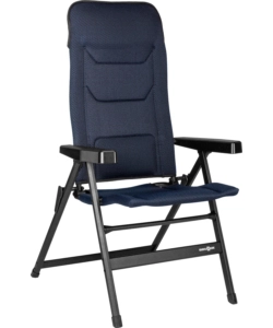 SEDIA DA CAMPEGGIO RECLINABILE BRUNNER "REBEL PRO MEDIUM" IN ALLUMINIO E 3DURAFEEL BLU 48X46X123 CM