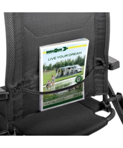 SEDIA DA CAMPEGGIO RECLINABILE BRUNNER "REBEL PRO MEDIUM" IN ALLUMINIO E 3DURAFEEL ANTRACITE 48x46x123 cm