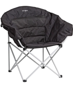 POLTRONA DA CAMPEGGIO BRUNNER "ACTION DELILAH" IN ALLUMINIO E POLIESTERE NERO 55X75X80 CM