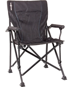 SEDIA DA CAMPEGGIO BRUNNER "RAPTOR 3D" IN ACCIAIO E POLIESTERE NERO 51X44X48/90 CM