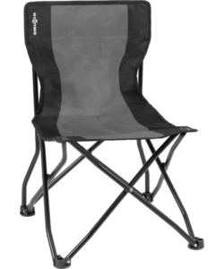 SEDIA DA CAMPEGGIO BRUNNER "ACTION EQUIFRAME" IN ACCIAIO E POLIESTERE GRIGIO E NERO 50,5X57X46/77 CM