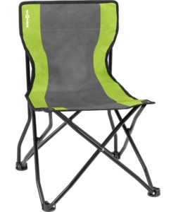 SEDIA DA CAMPEGGIO BRUNNER "ACTION EQUIFRAME" IN ACCIAIO E POLIESTERE GRIGIO E VERDE 50,5X57X46/77 CM