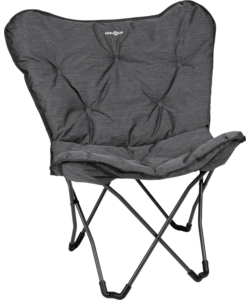 POLTRONA DA CAMPEGGIO BRUNNER "ACTION VIVAVITA LOUNGER" IN ACCIAIO E POLIESTERE GRIGIO 74X43X56/99 CM
