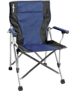 SEDIA DA CAMPEGGIO BRUNNER "RAPTOR CLASSIC" IN ACCIAIO E POLIESTERE BLU E NERO 51X44X48/90 CM