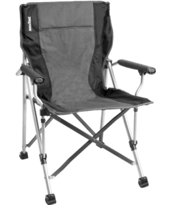 SEDIA DA CAMPEGGIO BRUNNER "RAPTOR CLASSIC" IN ACCIAIO E POLIESTERE GRIGIO E NERO 51X44X48/90 CM
