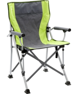 SEDIA DA CAMPEGGIO BRUNNER "RAPTOR CLASSIC" IN ACCIAIO E POLIESTERE GRIGIO E VERDE 51X44X48/90 CM