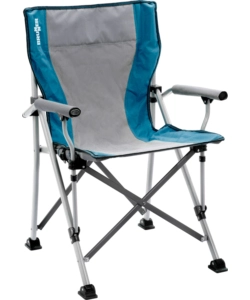 SEDIA DA CAMPEGGIO BRUNNER "RAPTOR CLASSIC" IN ACCIAIO E POLIESTERE GRIGIO E OTTANIO 51X44X48/90 CM