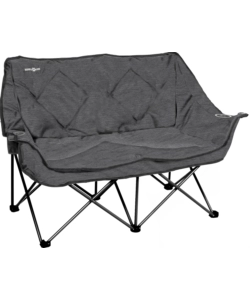 DIVANO 2 PERSONE DA CAMPEGGIO BRUNNER "ACTION SOFA" IN ACCIAIO E POLIESTERE GRIGIO 148X63X44/92 CM