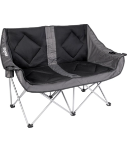 DIVANO 2 POSTI DA CAMPEGGIO BRUNNER "ACTION SOFA 3D" IN ACCIAIO E POLIESTERE 148X63X44/92 CM