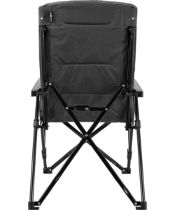 SEDIA DA CAMPEGGIO RECLINABILE BRUNNER "RAPTOR RECLINER" IN ACCIAIO E POLIESTERE GRIGIO E NERO 51X45X45/102 CM
